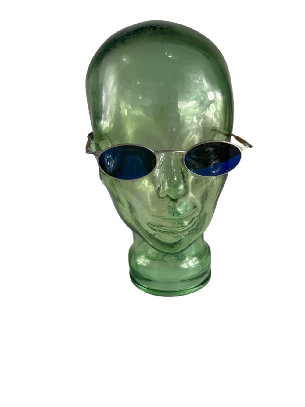 Rare Vintage OAKLEY 00 Wire Jordan Collaboration Blue Iridium Lenses Unisex